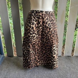Micheal by Micheal Kores 6P worn once Leopard Petite Animal Print Pencil Skirt